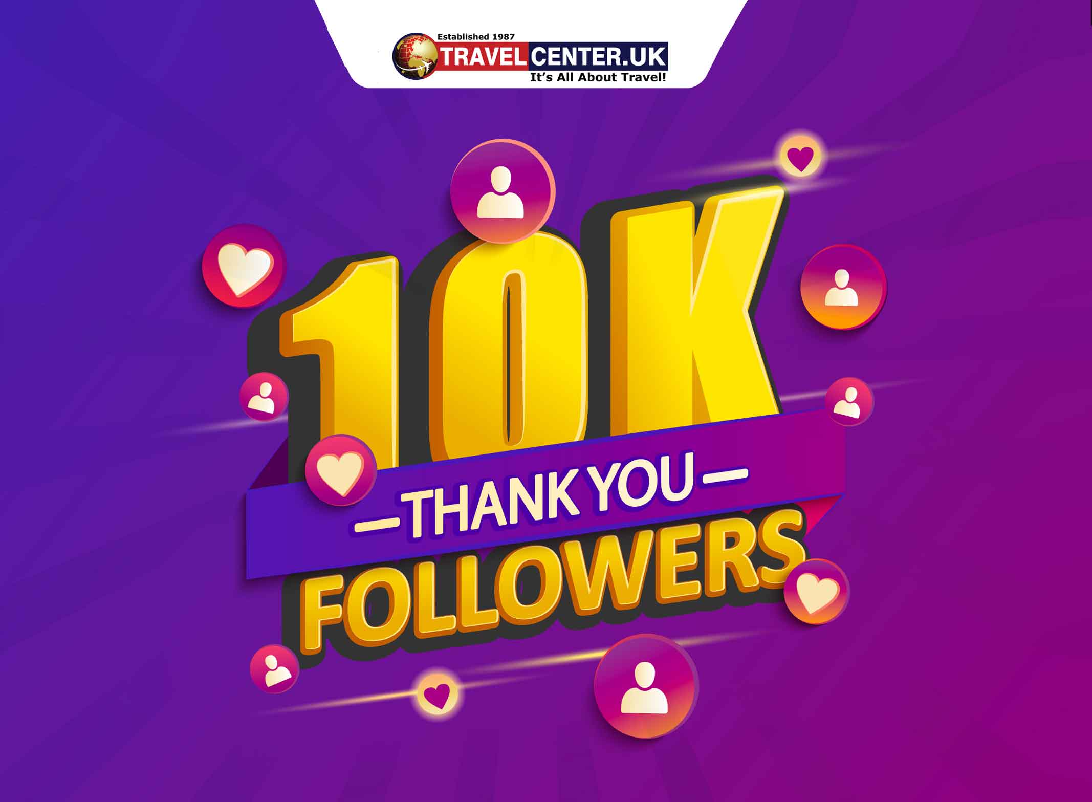 Trust, Loyalty and Consistency earns 10K Instagram followers for Travel Center UK