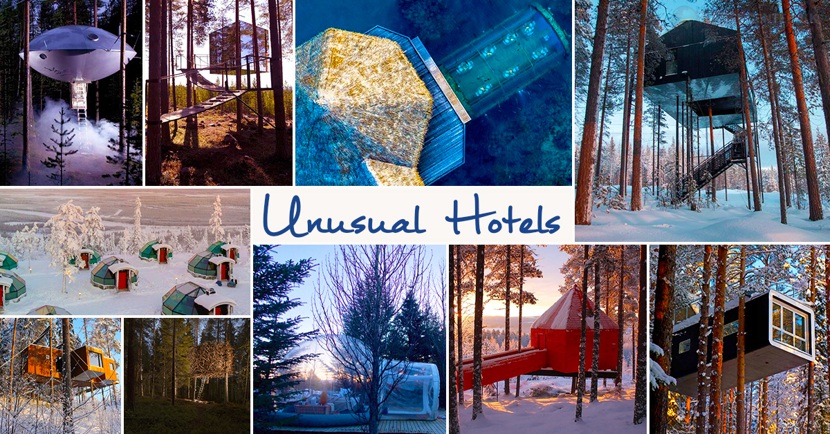 Unusual hotels that take your holiday up a notch!